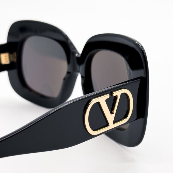 NEW VALENTINO SUNGLASSES VLS-180A BLACK/GRAY WOMEN EYEWEAR main image 4